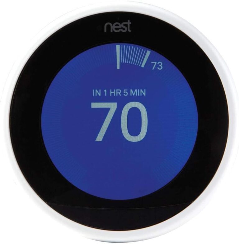 Google Nest Learning Thermostat – Programmable Smart Thermostat for Home – 3rd Generation Nest Thermostat – Compatible with Alexa – Stainless Steel (Renewed)