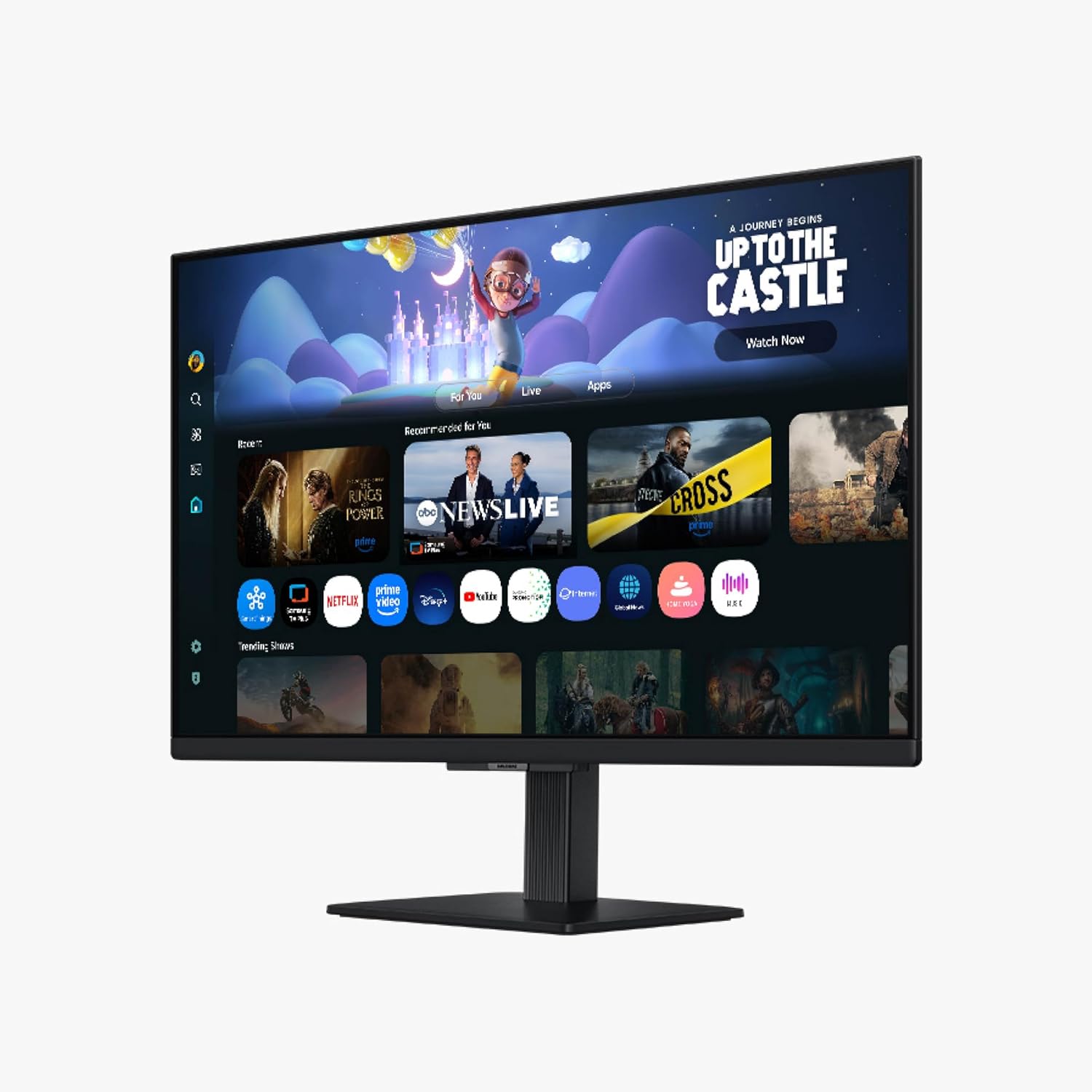 Samsung 27-Inch M5 (M50F) Series FHD Smart Monitor with Streaming TV, Speakers, HDR10, Gaming Hub, Multiple Ports, Workout Tracker, Vision Accessibility Tools, Black, LS27FM502ENXZA