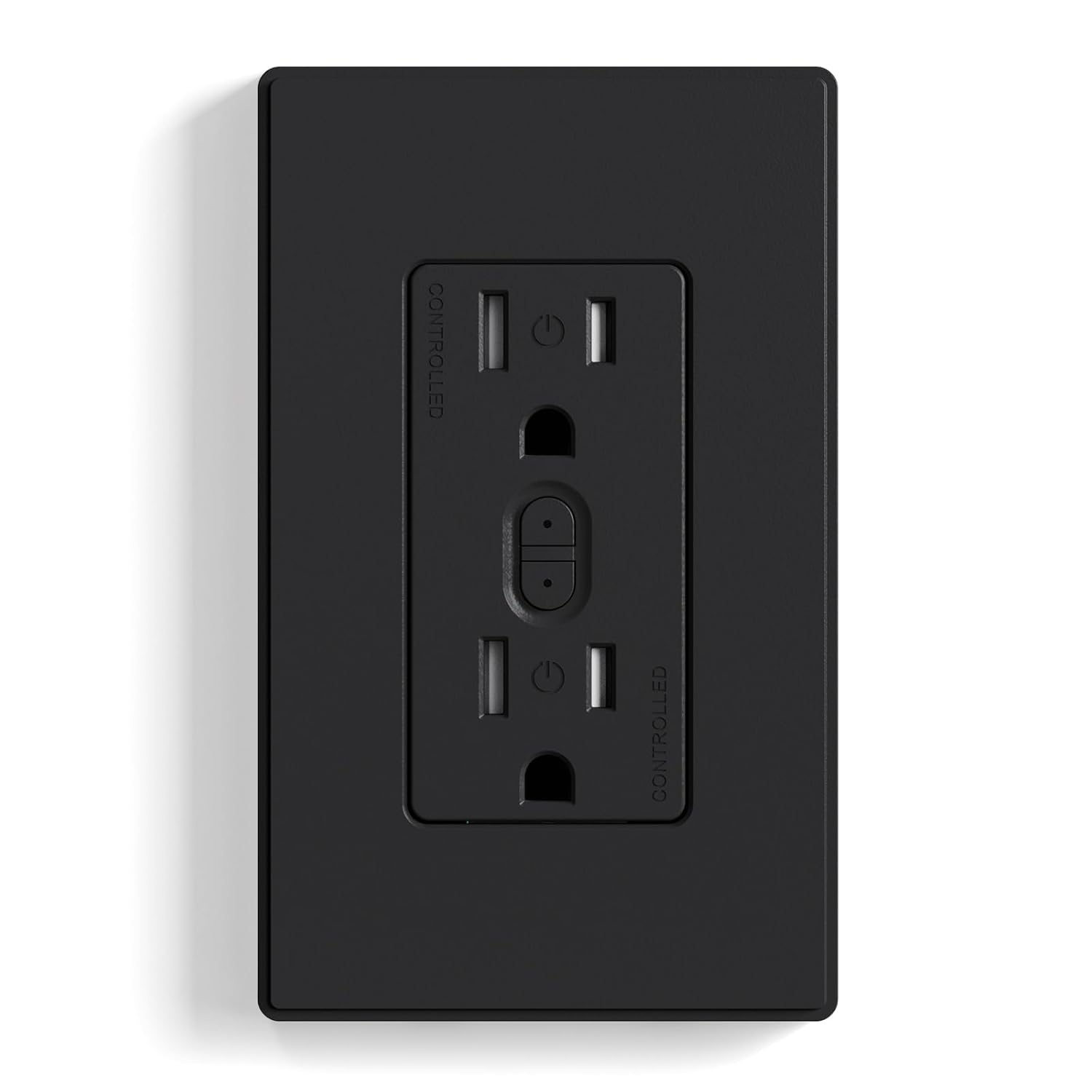 ELEGRP Smart in-Wall Outlet, 2.4GHz Wi-Fi Smart Receptacle Compatible with Alexa and Google Assistant, Tamper Resistant, 2 Individually Controlled Outlets, No Hub Required, UL Listed, White, 6 Pack