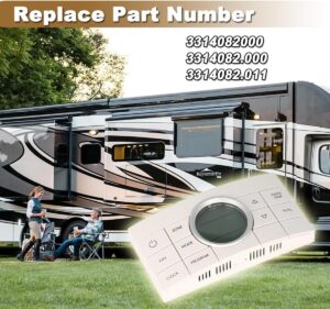 OEM Replacement 3314082.000 10-Button RV Comfort Control Center: Multi-Zone Thermostat for Dometic AC Models 579, 595, 600, 6308 & More. - Replaces # 3314082000 (White)