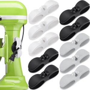 SisBroo Cord Organizer for Appliances, 4PCS Kitchen Appliance Cord Winder Cable Organizer, Cord Holder Cord Wrapper for Appliances Stick on Pressure Cooker, Mixer, Blender, Coffee Maker, Air Fryer