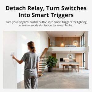 SONOFF MINI Duo-L Zigbee Smart Switch – No Neutral Wire, Zigbee 3.0, Dual Channel, Compact Design, Works with Alexa, Google Home