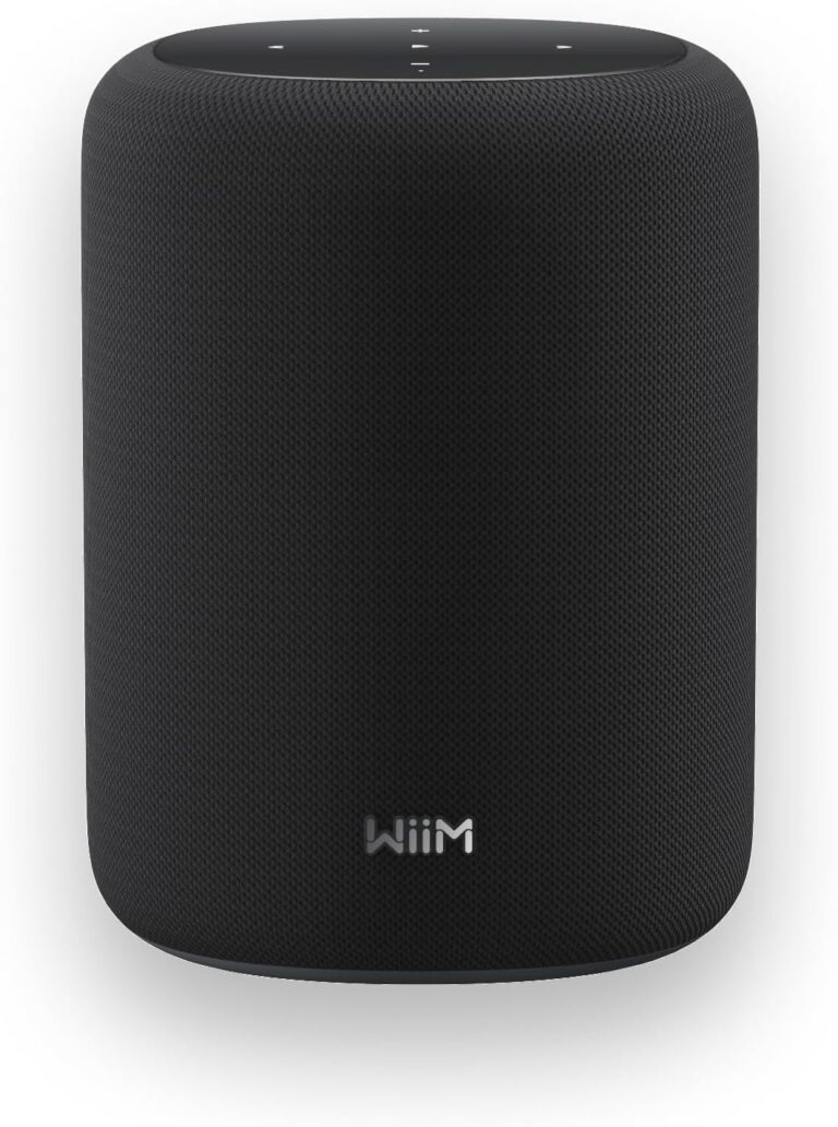 WiiM Sound Lite Smart Speaker, Hi‑Res 24‑bit/192 kHz, AI RoomFit™ Room Correction, 100W Peak, Wi‑Fi 6E/Bluetooth 5.3, Multi‑Room & Stereo Pairing, Black