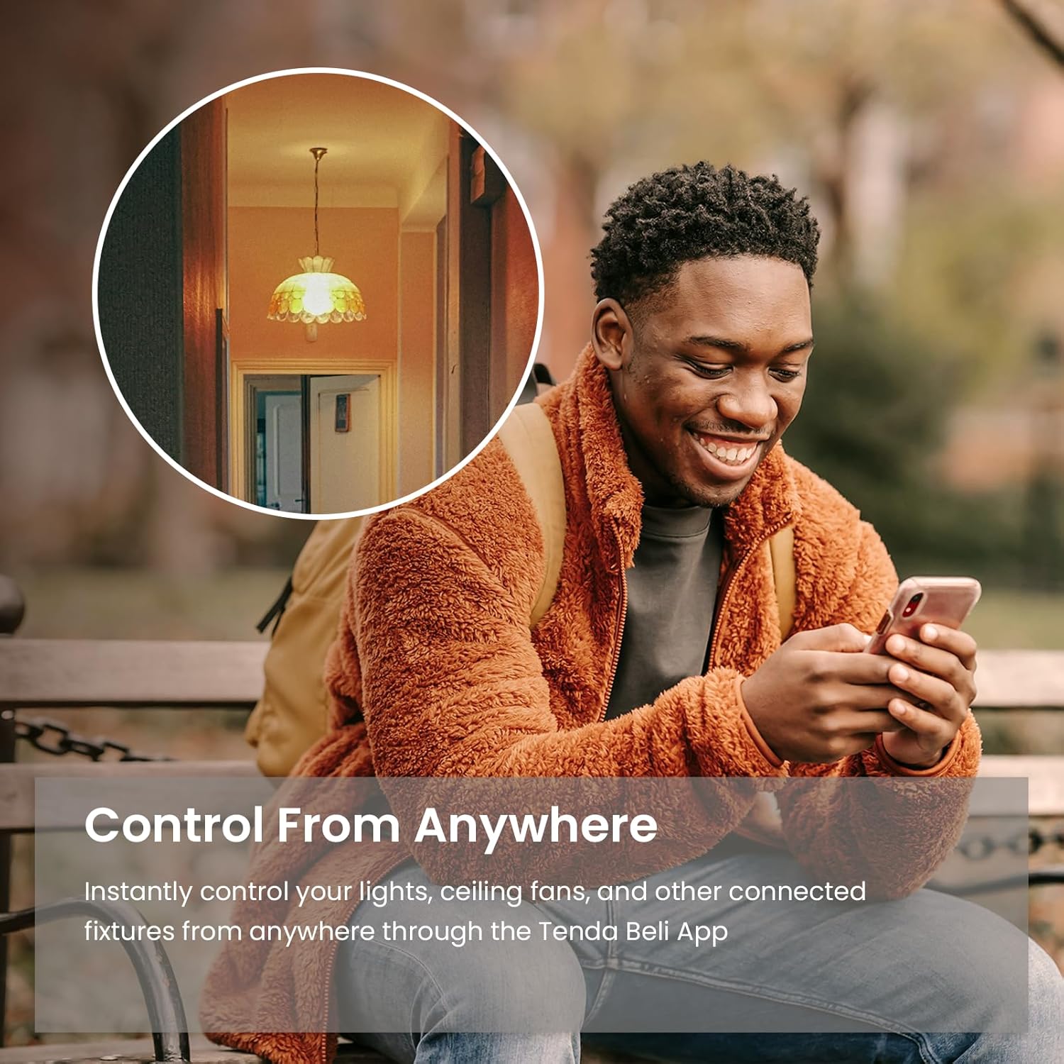 Beli SS6 Smart Light Switch,Tenda 2.4GHz WiFi Light Switch | Compatible with Alexa&Google Assistant | Remote Control | Single Pole | Neutral Wire Required | No Hub Required | ETL/FCC Certified,White