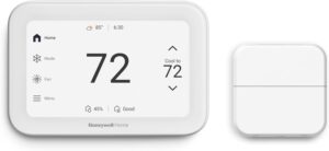 New Honeywell Home X8S WiFi Smart Thermostat with Video Doorbell Compatibility, IAQ Control, and Customizable Touchscreen Display, Black