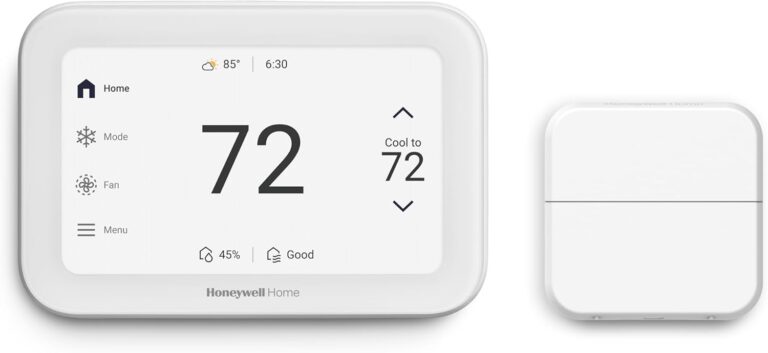 New Honeywell Home X8S WiFi Smart Thermostat with Video Doorbell Compatibility, IAQ Control, and Customizable Touchscreen Display, Black