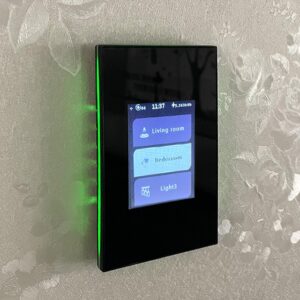 LANBON Smart Light Switch,1/2/3 Gang,3 Way for Whole House, LCD Magic Panel by WiFi Mesh Never be Offline, 2.4G Wi-Fi Smart Switch Compatible with Alexa&Google Home, Neutral Wire Required,L8-HS-Black