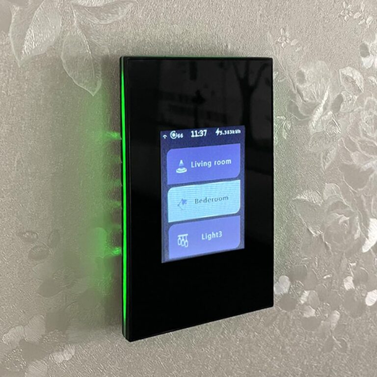 LANBON Smart Light Switch,1/2/3 Gang,3 Way for Whole House, LCD Magic Panel by WiFi Mesh Never be Offline, 2.4G Wi-Fi Smart Switch Compatible with Alexa&Google Home, Neutral Wire Required,L8-HS-Black