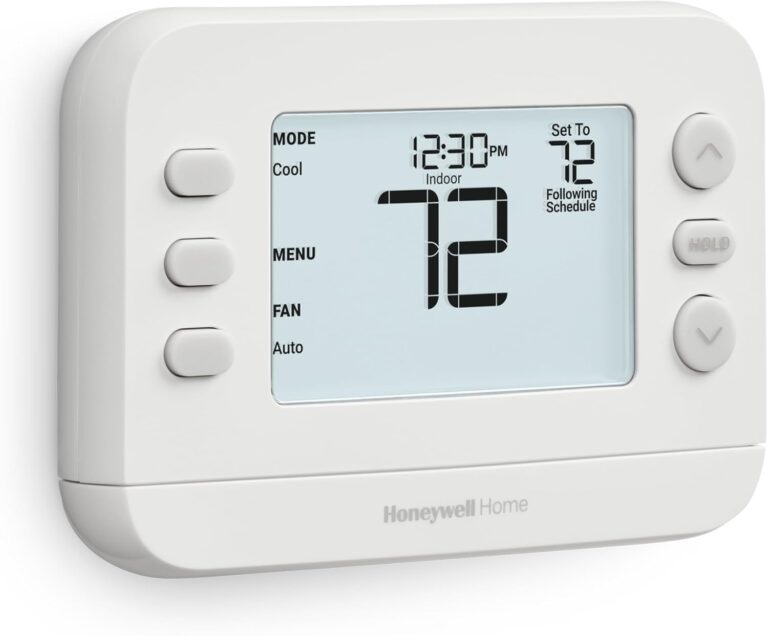 New! Honeywell Home Programmable Thermostat, Single-Stage, 1 Heat/1 Cool Compatibility, 5-2 Day Schedule, X2P, White, RTH20B