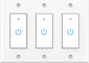 Smart Light Switch, WiFi Switch Touch Wall Switch 1 Gang, Compatible with Alexa Google Home