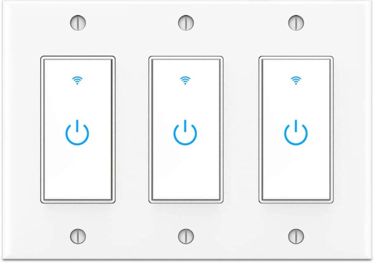 Smart Light Switch, WiFi Switch Touch Wall Switch 1 Gang, Compatible with Alexa Google Home