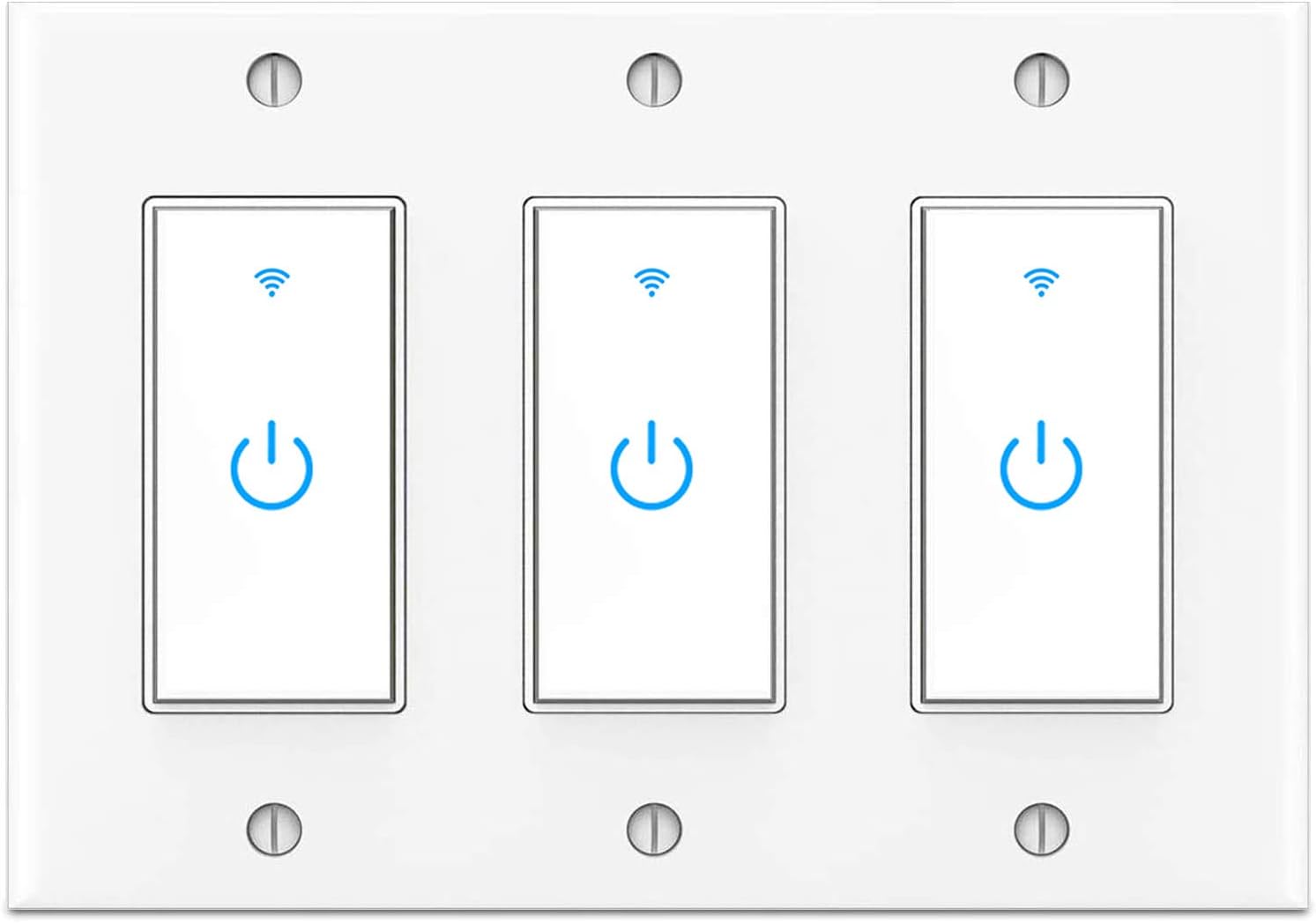 Smart Light Switch, WiFi Switch Touch Wall Switch 1 Gang, Compatible with Alexa Google Home