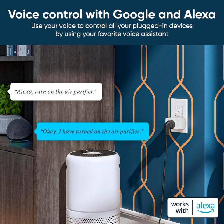 Wyze Plug, 2.4GHz WiFi Smart Plug, Works with Alexa, Google Assistant, IFTTT, No Hub Required, Two-Pack, White