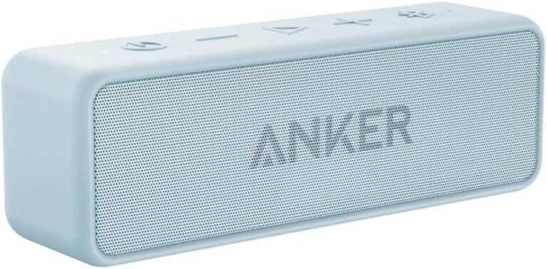 Anker Soundcore 2 Portable Bluetooth Speaker with Stereo Sound, Bluetooth 5, Bassup, IPX7 Waterproof, 24-Hour Playtime, Wireless, Speaker for Home, Outdoors, Travel