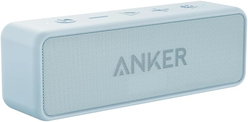 Anker Soundcore 2 Portable Bluetooth Speaker with Stereo Sound, Bluetooth 5, Bassup, IPX7 Waterproof, 24-Hour Playtime, Wireless, Speaker for Home, Outdoors, Travel