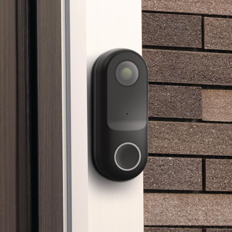 Feit Electric Smart Doorbell Camera with SD Card, 1080p HD Video, Motion Alerts, Night Vision 30ft, 2-Way Audio, Wired (No Battery), 2.4GHz Wi-Fi, Local SD Storage, No Subscription, App Control