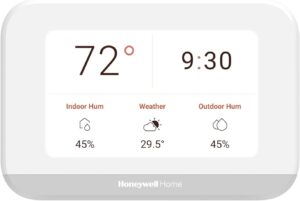 Honeywell Home X7B Smart Thermostat with Humidity Monitoring and Customizable Touchscreen Display, White