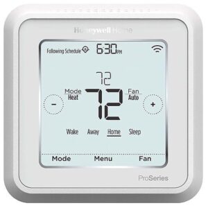 Honeywell TH6220WF2006/U Lyric T6 Pro Wi-Fi Programmable Thermostat with Stages Up to 2 Heat/1 Cool Heat Pump or 2 Heat/2 Cool Conventional