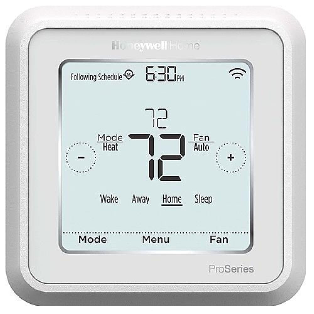 Honeywell TH6220WF2006/U Lyric T6 Pro Wi-Fi Programmable Thermostat with Stages Up to 2 Heat/1 Cool Heat Pump or 2 Heat/2 Cool Conventional