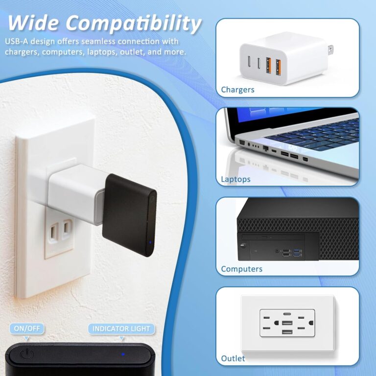 MANSNIX Hub for Motorized Blinds, Required Gateway for APP & Voice Control, Compatible with Tuya, Alexa & Google Home, USB Powered Smart Bridge for Electric Shades