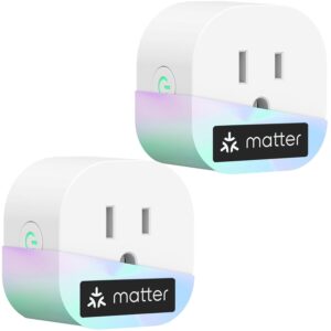 meross Matter Smart Plug Mini, FFS Easy Setup, 100% Privacy Smart Outlet, Compact Size, Support Apple Home, Alexa, Google Home with Schedule and Timer, App and Voice Control, 2.4G Wi-Fi Only (4 Pack)