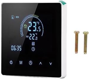 Fafeicy Programmable Smart Thermostat, Touchscreen LCD Display, AC 90V-240V, 4500W, for Home, Office, Shopping Malls