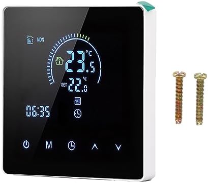 Fafeicy Programmable Smart Thermostat, Touchscreen LCD Display, AC 90V-240V, 4500W, for Home, Office, Shopping Malls