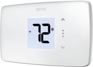 Sensi Lite Smart Thermostat, Programmable, WiFi, Easy DIY, Works With Alexa, ENERGY STAR Certified, ST25W, Most Systems C-Wire Not Required, C-Wire needed with Heat/Cool Only & Heat Pump System -White