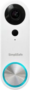 SimpliSafe Wired Doorbell,1080p - Compatible with SimpliSafe Home Security System - Latest Gen
