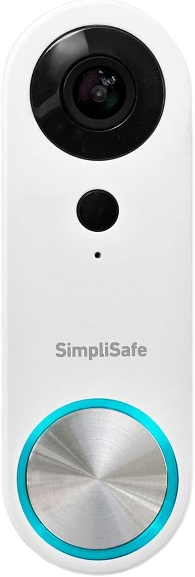 SimpliSafe Wired Doorbell,1080p – Compatible with SimpliSafe Home Security System – Latest Gen