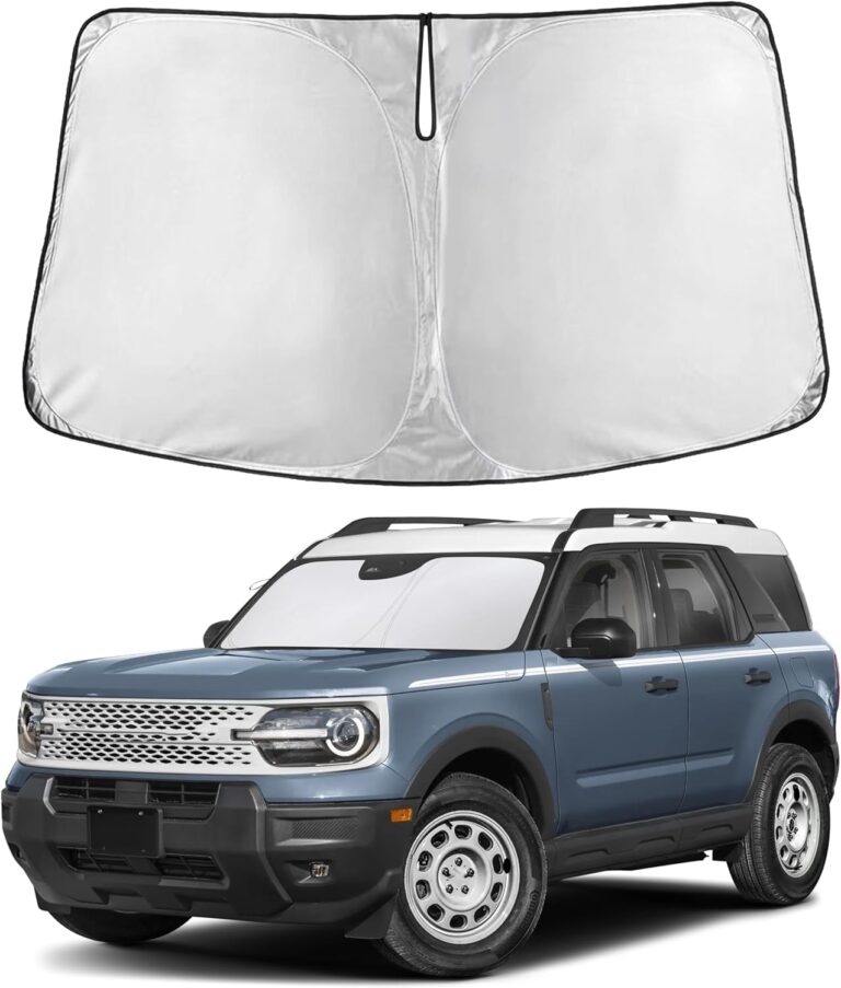 Autovir Windshield Sun Shade Foldable – 280T Car Front Window Shade, Heat Shield UV Sun Visor Protection, Keeps Interior Cool, Easy Fold Storage, Universal Fit for SUV, Sedan