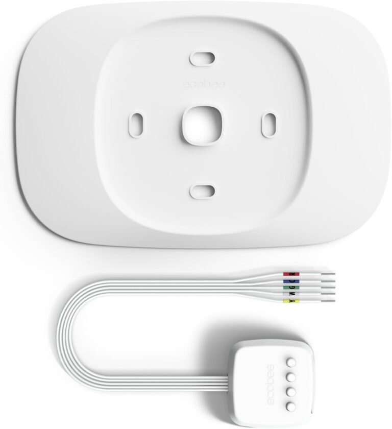 ecobee Smart Thermostat Essential with Trim Kit – Programmable Wi-Fi Thermostat, ecobee Trim Plate