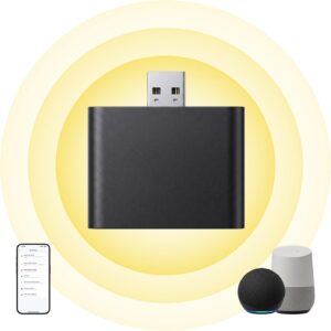 Hapadif Smart Bridge Hub compatible with Alexa, Google Home, Tuya App, Home Automation Controller for Motorized Blinds Shades