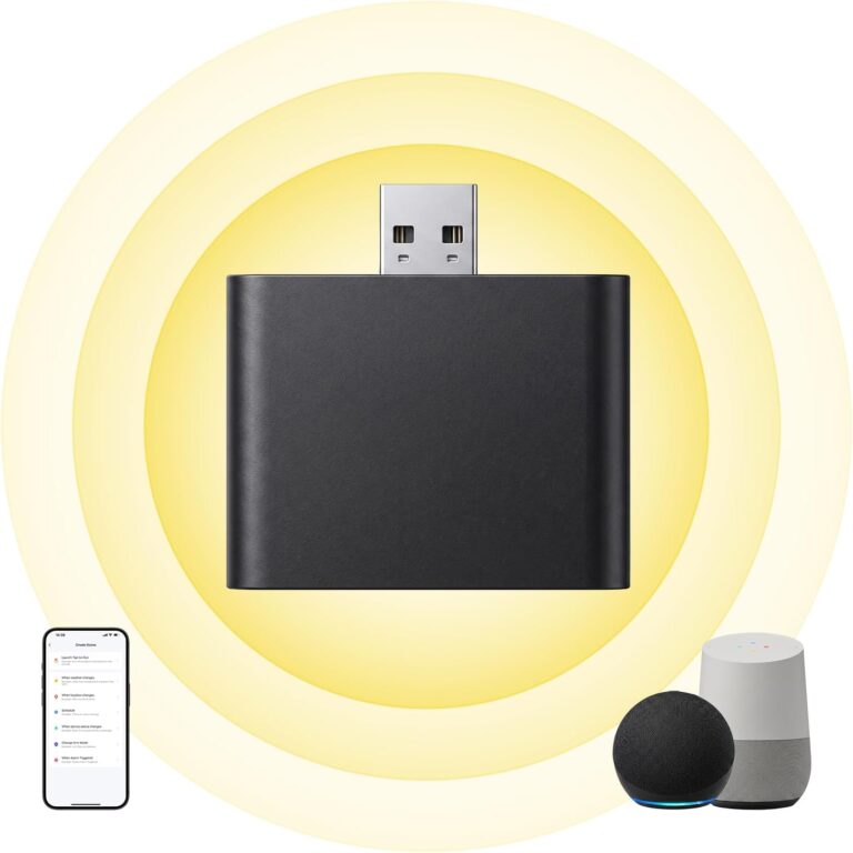 Hapadif Smart Bridge Hub compatible with Alexa, Google Home, Tuya App, Home Automation Controller for Motorized Blinds Shades