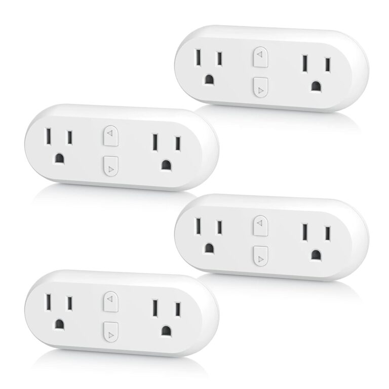 HBN Smart Plug 15A, WiFi&Bluetooth Outlet Extender Dual Socket Plugs Works with Alexa, Google Home Assistant, Remote Control with Timer Function, No Hub Required, ETL Certified, 2.4G WiFi Only