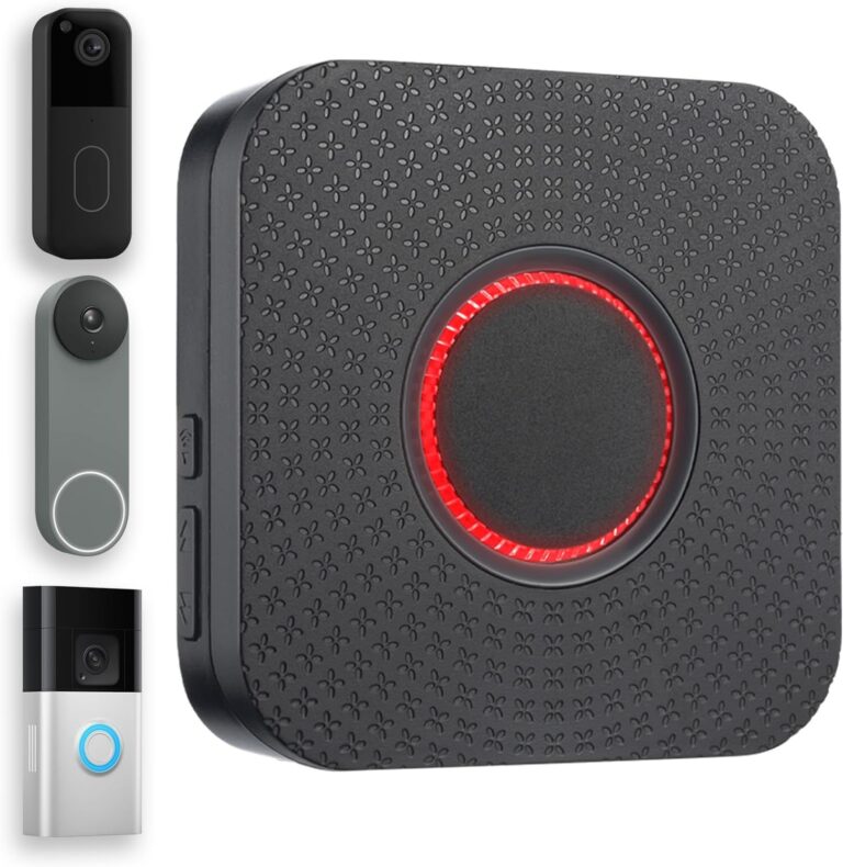 Smart Wireless Doorbell Chime for Google Nest & Blink & Ring Doorbell, No Wiring Needed, Whole-Home Range, 5 Volumes, 32 Chimes, Easy APP Setup