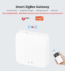 ZigBee Hub WiFi & Bluetooth Dual Mode Gateway, Only for Tuya Product Smart Home Bridge Wireless Remote Controller,Intelligent Bridge Wireless Smart Gateway Voice Control via Alexa and Google Home