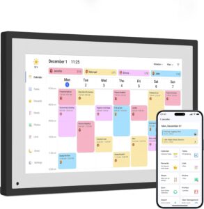 Dragon Touch 10.1 inch Digital Calendar Digital Picture Frame | Smart Family Planner, Interactive Touchscreen, Desk Digital Calendar Best Gifts for Christmas, Wedding, Mom