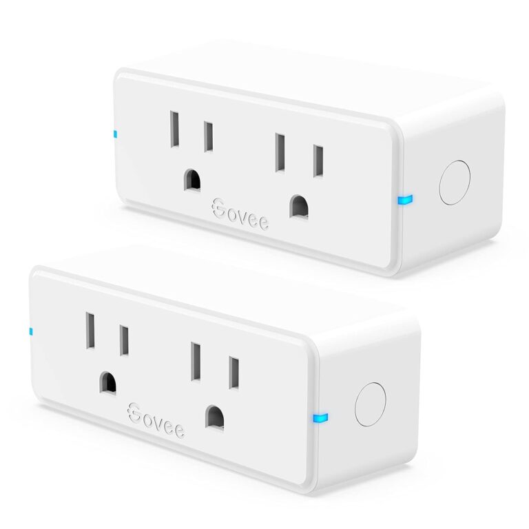 Govee Dual Smart Plug 2 Pack, 15A WiFi Bluetooth Outlet, 2-in-1 Design | Works with Alexa and Google Assistant, Remote Control via Govee Home App without Hub. Supports Timer, FCC and ETL Certified