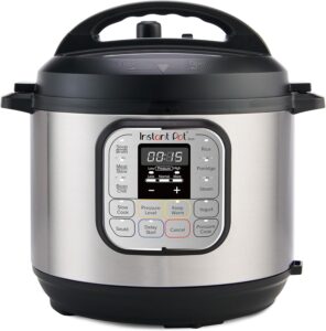 Instant Pot Duo 7-in-1 Electric Pressure Cooker, Slow Cooker, Rice, Steamer, Sauté, Yogurt Maker, Warmer & Sterilizer, Includes App With Over 800 Recipes, Stainless Steel, 6 Quart