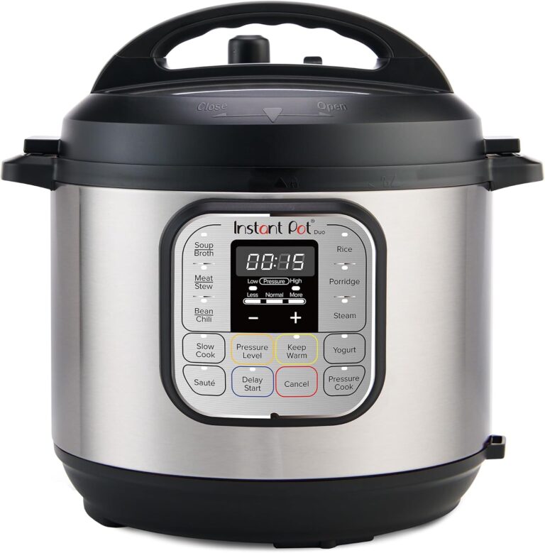 Instant Pot Duo 7-in-1 Electric Pressure Cooker, Slow Cooker, Rice, Steamer, Sauté, Yogurt Maker, Warmer & Sterilizer, Includes App With Over 800 Recipes, Stainless Steel, 6 Quart