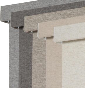 Persilux Blackout Roller Shades for Indoor Window Blinds,Cordless,Linen Fabric,Thermal Insulated Fabric UV Protection Shades for Home,Office,Bedroom,Door,Blackout-Cream,16" W X 64" H