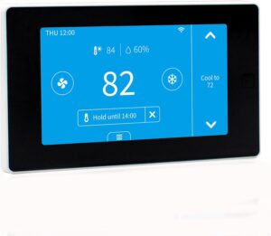 Smart Thermostat for House, WiFi Programmable Thermostat Compatible with Alexa and Google Assistant, Remote Control Tuya/Smart Life, C-Wire Required, Energy Saving