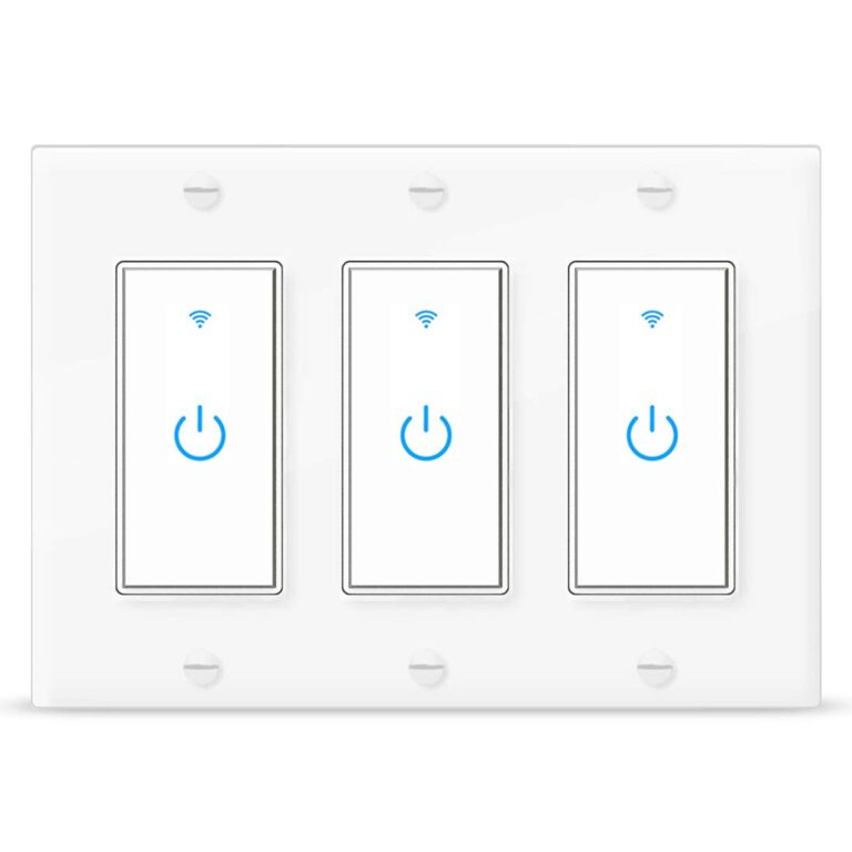 Smart WiFi Light Switch 3 Gang Compatible with Alexa and Google Home