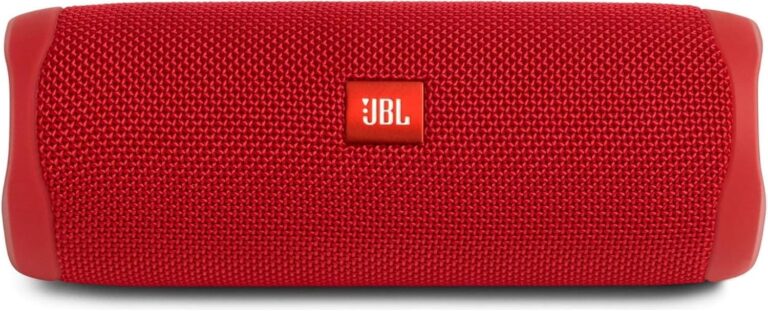 JBL FLIP 5, Waterproof Portable Bluetooth Speaker, Black, Small | Sounds better than ever, Bring the party anywhere, Make a splash with IPX7 waterproof design, A rainbow of colours