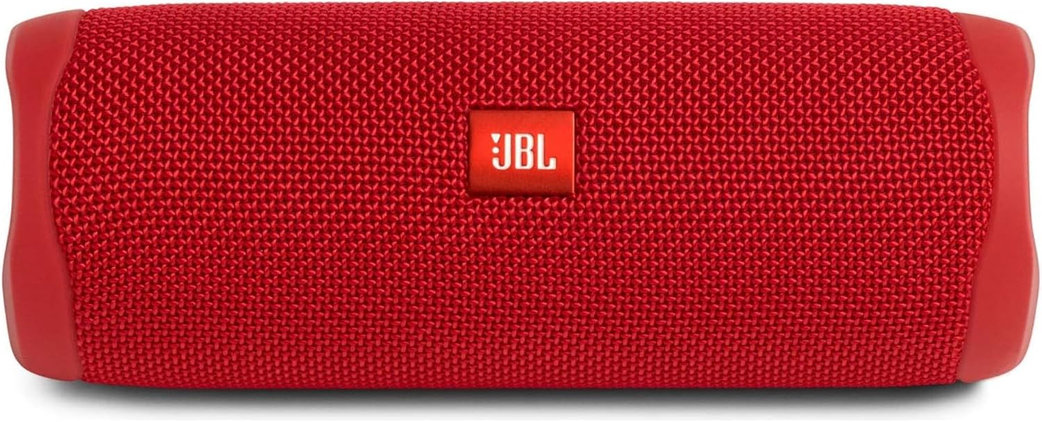 JBL FLIP 5, Waterproof Portable Bluetooth Speaker, Black, Small | Sounds better than ever, Bring the party anywhere, Make a splash with IPX7 waterproof design, A rainbow of colours