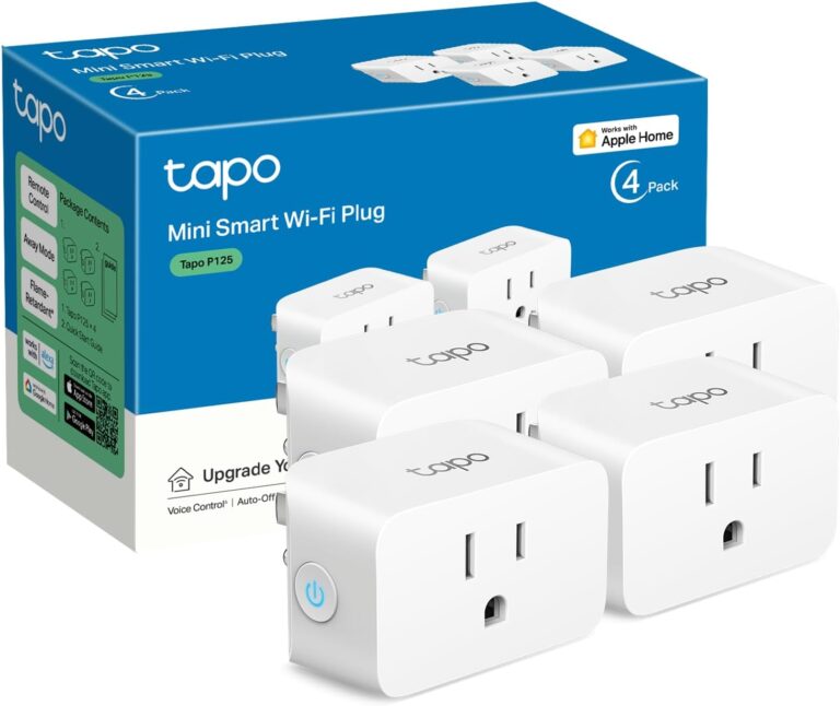 Kasa Smart Plug Mini, Smart Home Wi-Fi Outlet Works with Alexa & Google Home, Wi-Fi Simple Setup, No Hub Required – A Certified for Humans Device (HS105)
