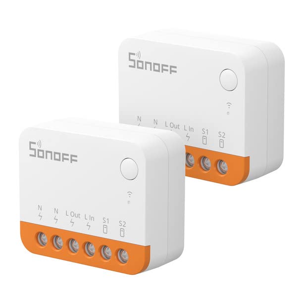 SONOFF MINIR4 10A Smart WiFi Extreme Wireless Light Switch,Universal DIY Module for Smart Home Automation Solution, Compatible with Alexa & Google Home, No Hub Required,4 Pack