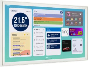 21.5" Smart Hub Digital Calendar Touch Screen, No Subscription, Google Play | App Store, Built-in Google Gemini, Wall Mount & Desk Stand, Photo Frame, Widget Dashboard, Electronic Family Wall Calendar