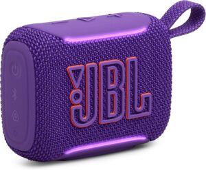JBL Go 5 Portable Bluetooth Speaker, Waterproof and Dustproof - Black | Dustproof Drop-Proof With up to 10 Hr Battery, Stereo Pairing, App Control For Pool, Beach, Outdoor Listening